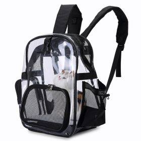 Transparent Pet Backpack Cat Backpack Carrier for Small Dog Kittens Breathable Mesh Window Travel Carrier Bag Weight up To 10lbs for Puppy Kitty Transparent Pet Backpack Cat Backpack Carrier for Small Dog Kittens Breathable Mesh Window Travel Carrier Bag Weight up To 10lbs for Puppy Kitty